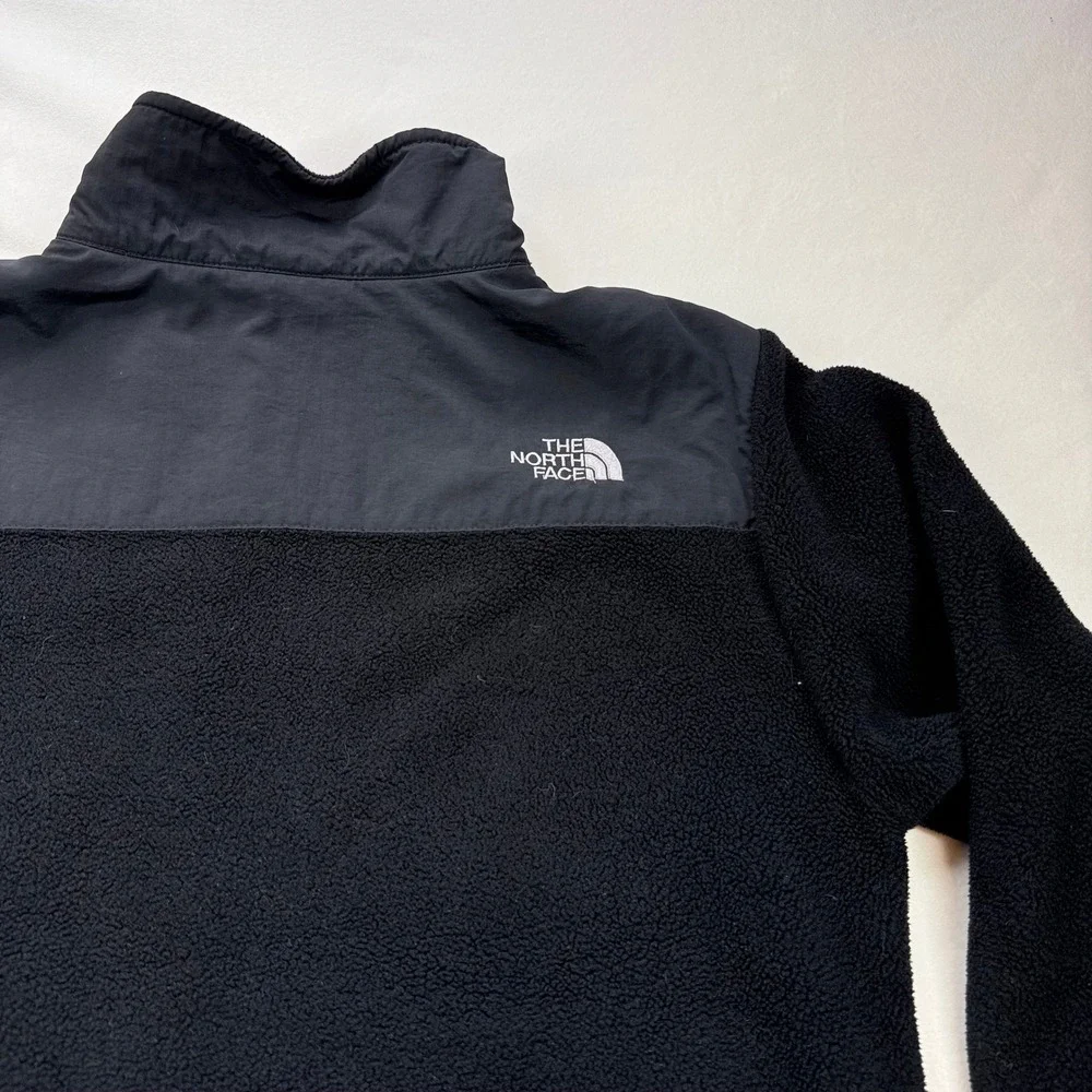 The North Face Boys Denali Fleece Jacket Black Full Zip XL 18/20